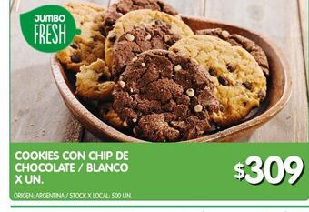 Jumbo Cookies con chip de chocolate oferta