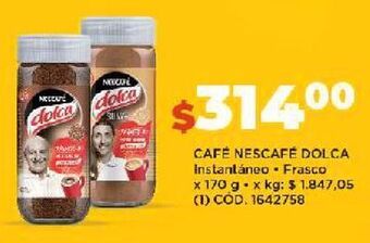 Makro Café nescafé dolca 170g oferta
