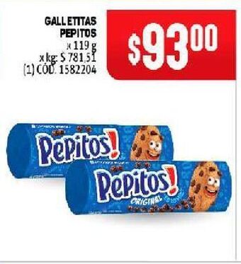 Makro Galletas pepitos oferta