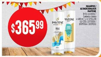 Makro Shampoo / acondicionador pantene 400ml oferta