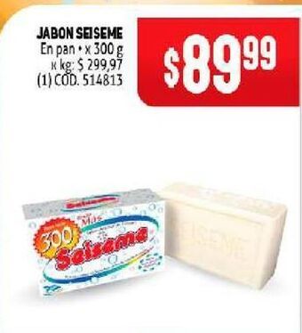 Makro Jabón seiseme 300g oferta