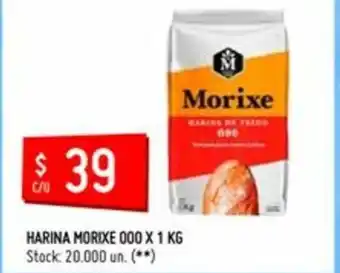 Changomas Morixe Harina 000 x 1kg oferta