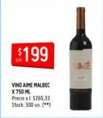 Changomas Aime Malbec Vino x 750ml oferta