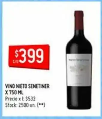 Changomas Nieto Senetiner Vino x 750ml oferta