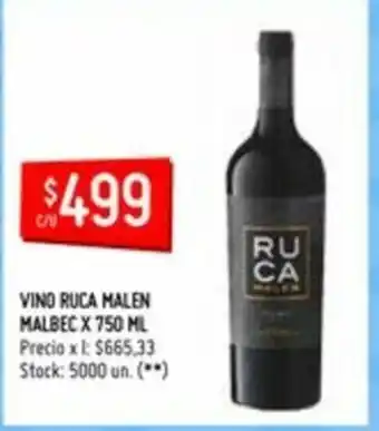 Changomas Ruca Malen Malbec Vino x 750ml oferta