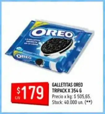 Changomas Oreo Tripack Galletitas x 354g oferta