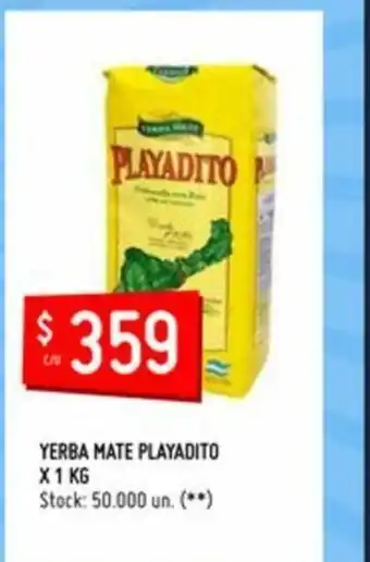 Changomas Playadito Yerba Mate x 1kg oferta