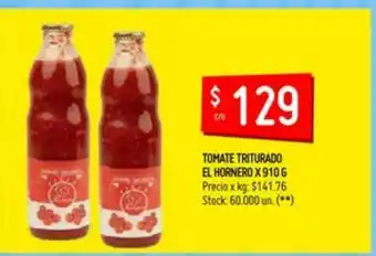Changomas El Hornero Tomate Triturado x 910g oferta
