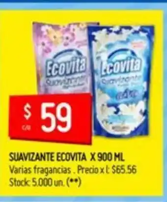 Changomas Ecovita Suavizante x 900ml oferta