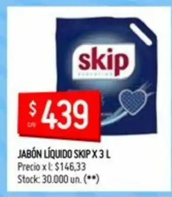 Changomas Skip Jabón líquido x 3L oferta