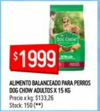 Changomas Dog Chow Adultos Alimento Balanceado Para Perros x 15kg oferta