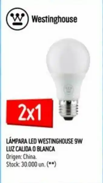 Changomas Westinghouse Lámpara Led 9W Luz Calida o Blanca oferta