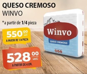 El Milagro Mayorista Queso Cremoso Winvo oferta