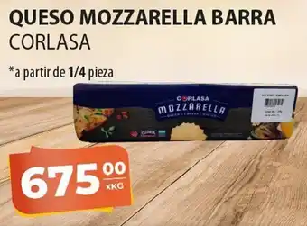 El Milagro Mayorista Queso Mozzarella Barra Corlasa oferta