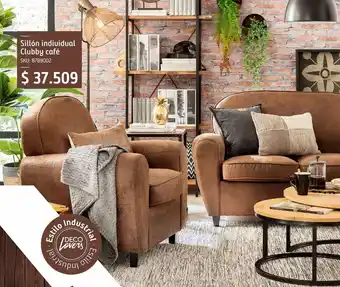 Sodimac Sillón individual clubby café oferta