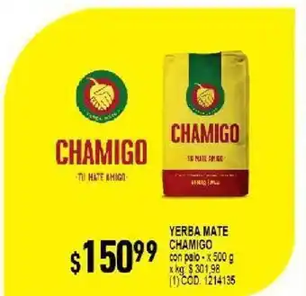 Makro Yerba mate chamigo 500g oferta