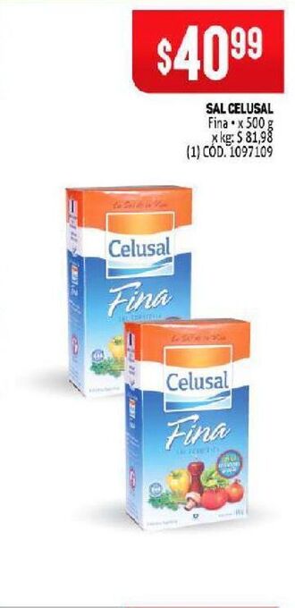Makro Sal celusal 500g oferta