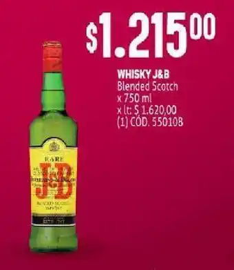Makro Whisky j&b 750ml oferta