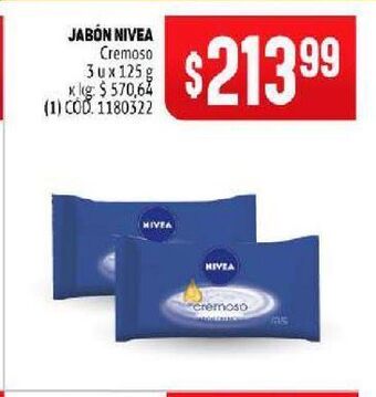 Makro Jabón nivea oferta