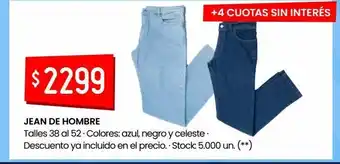 Changomas Jean de hombre oferta