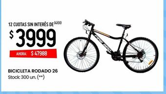Changomas Bicicleta rodado 26 oferta