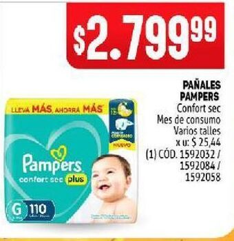 Makro Pañales pampers oferta