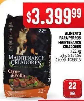 Makro Alimento balanceado para perros criadores 22kg oferta