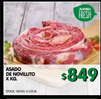 Jumbo Asado de novillito x kg oferta