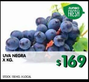 Jumbo Uva negra x kg oferta
