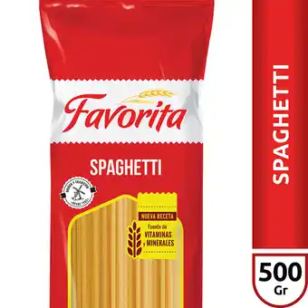Walmart Fideos Spaguetti Favorita 500 Gr oferta