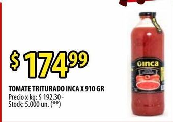 Punto Mayorista Tomate triturado inca x 910 gr oferta