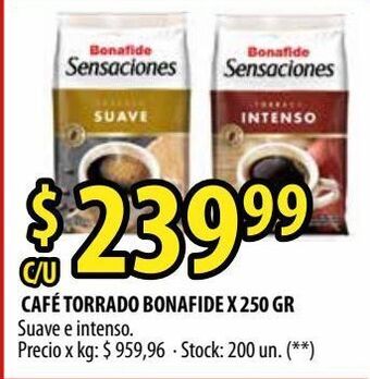 Punto Mayorista Café torrado bonafide x 250 gr oferta