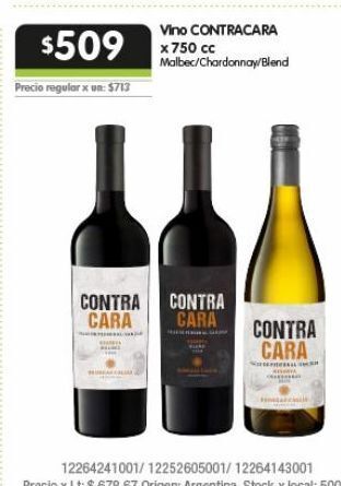 Jumbo Vino contracara x 750 cc oferta