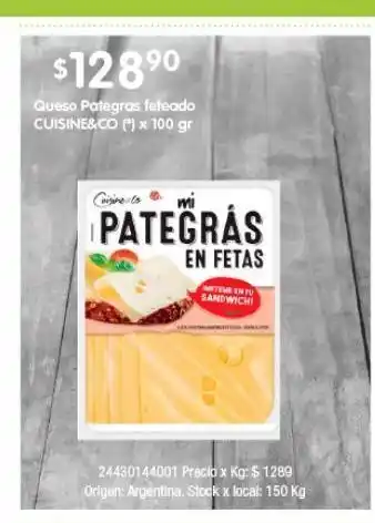 Queso pategras en fetas