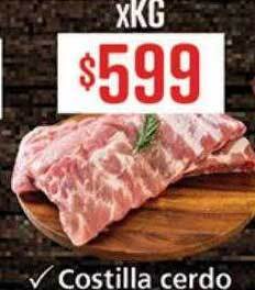 Supermercados Aiello Costilla Cerdo oferta