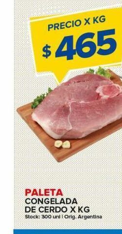 Carrefour Maxi Paleta congelada de cerdo x kg oferta