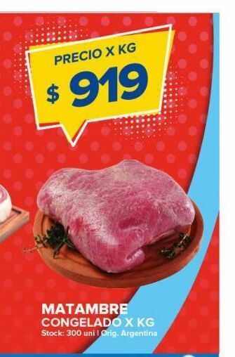 Carrefour Maxi Matambre congelado x kg oferta