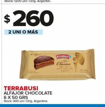 Carrefour Maxi Alfajor chocolate terrabusi oferta
