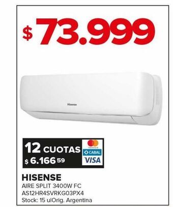 Carrefour Maxi Aire acondicionado hisense oferta