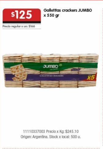 Disco Galletas jumbo oferta
