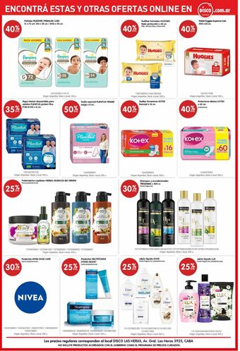 Disco Pañales pampers oferta