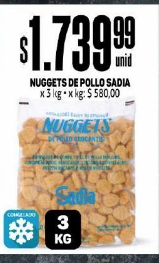 Makro Nuggets de pollo sadia 3kg oferta
