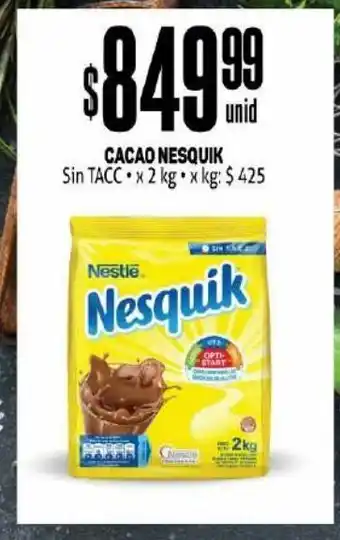 Makro Cacao en polvo nesquik 2kg oferta