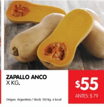 Disco Zapallo anco kg oferta