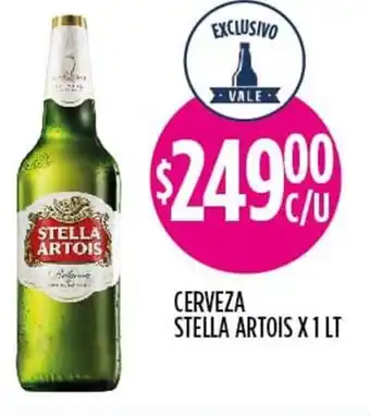 Supermercados Toledo Cerveza Stella Artois x 1lt oferta
