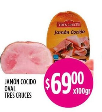 Supermercados Toledo Jamón Cocido Oval tres Cruces oferta