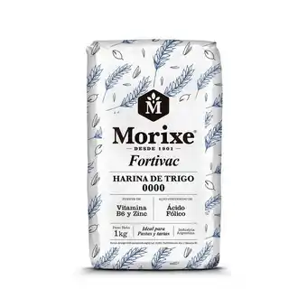 Carrefour Harina 0000 fortivac morixe 1 kg. oferta