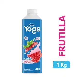 Carrefour Yogur bebible entero sancor yogs mult. frutilla 1 l. oferta