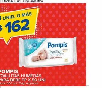 Carrefour Maxi Pompis Toallitas Humedas Para Bebe oferta