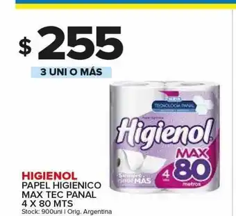 Carrefour Maxi Papel higiénico max tec panal higienol oferta